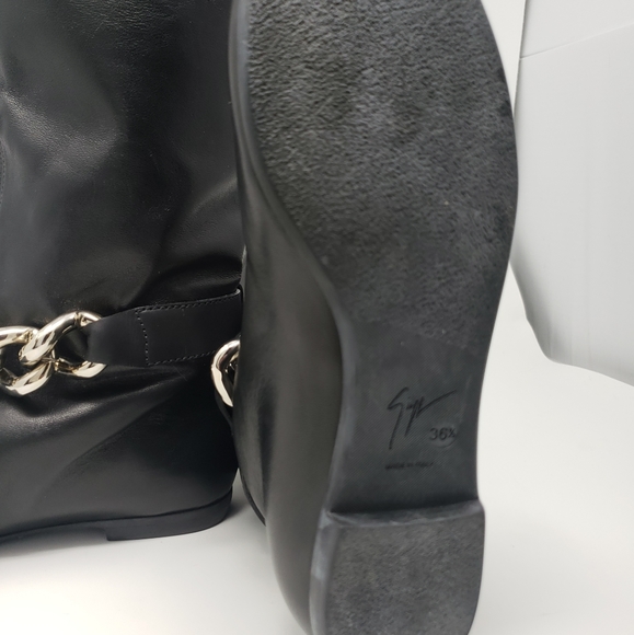 Giuseppe Zanotti Black Leather Calf Boots - Picture 7 of 14